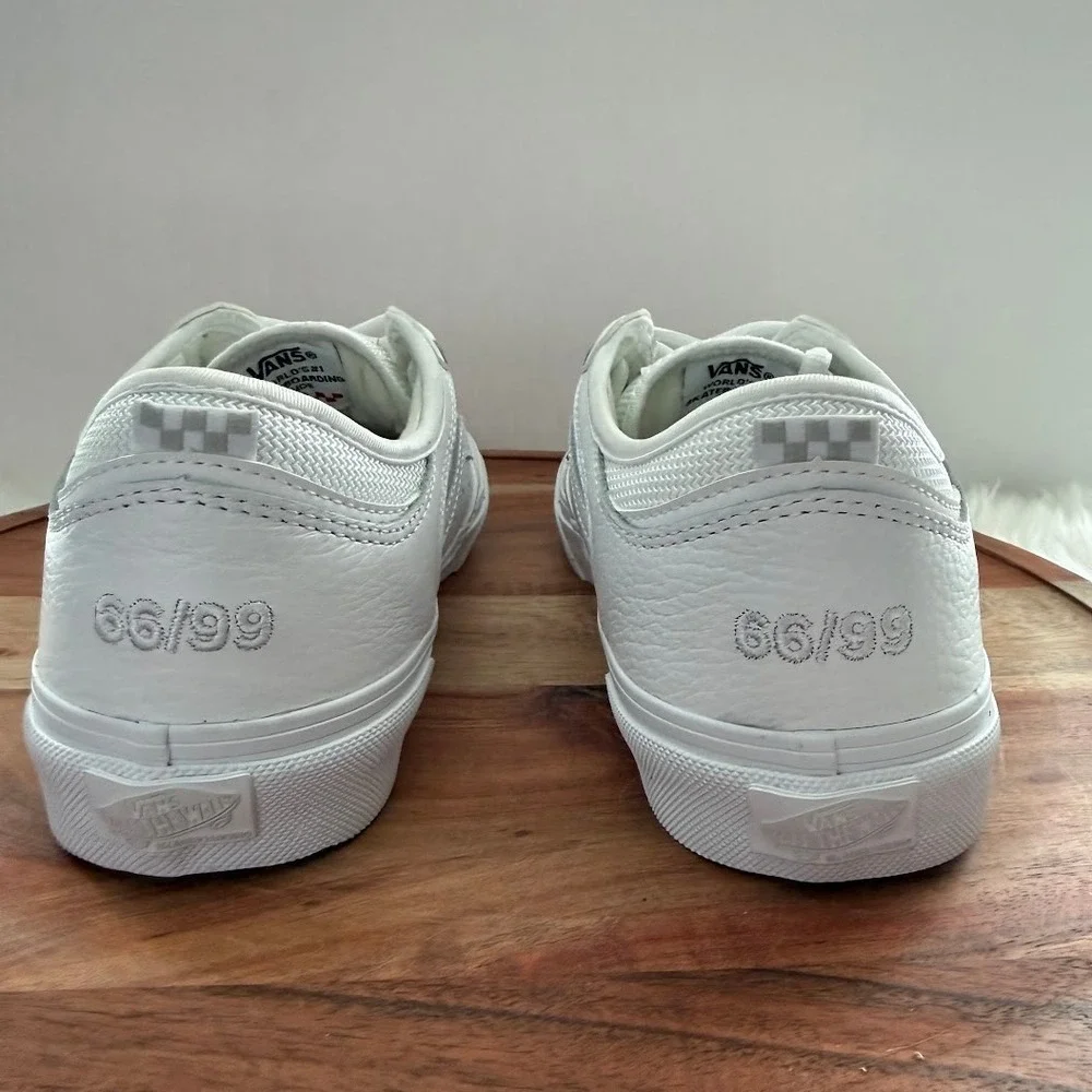 Vans Rowley Pro 66/99 White Leather‎ Men 6.5 Women 8 New Skate Shoes